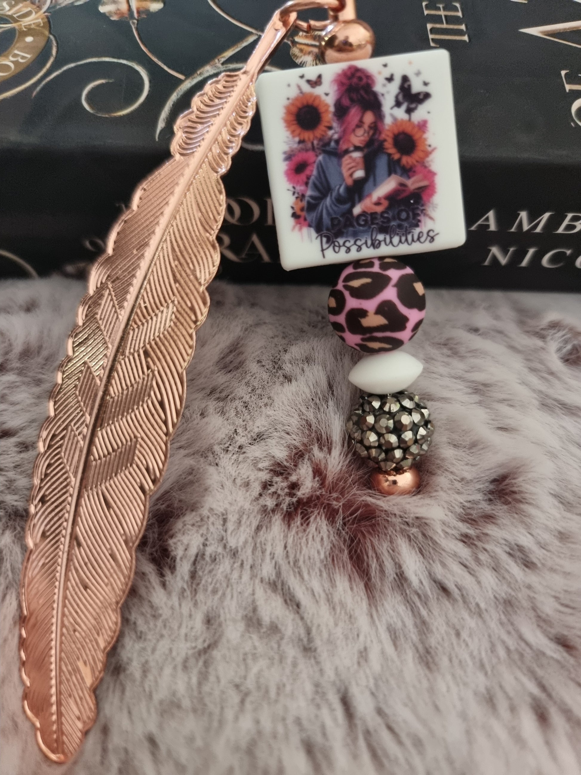 Feather Beaded Bookmark image 5