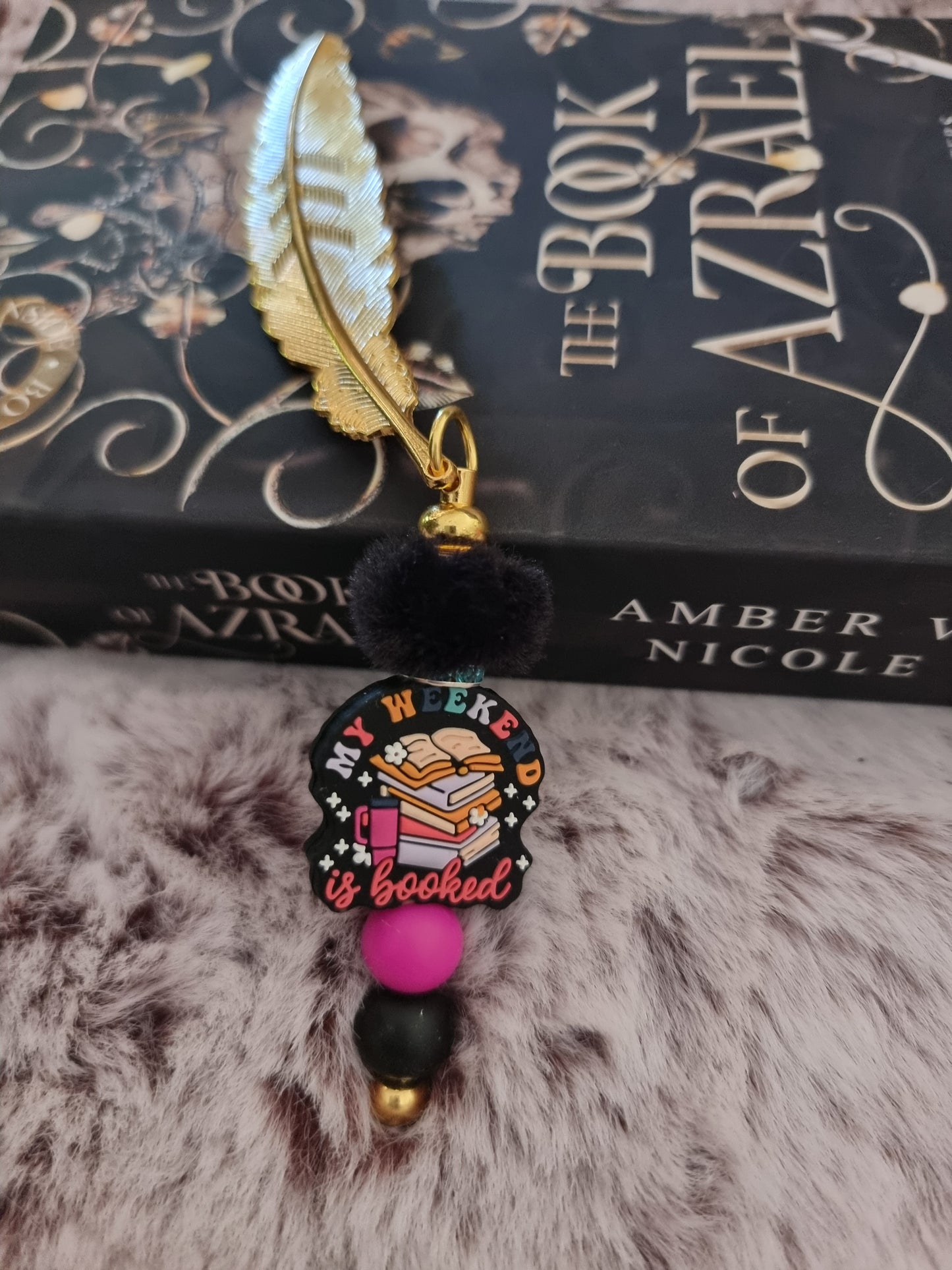 Feather Beaded Bookmark image 1