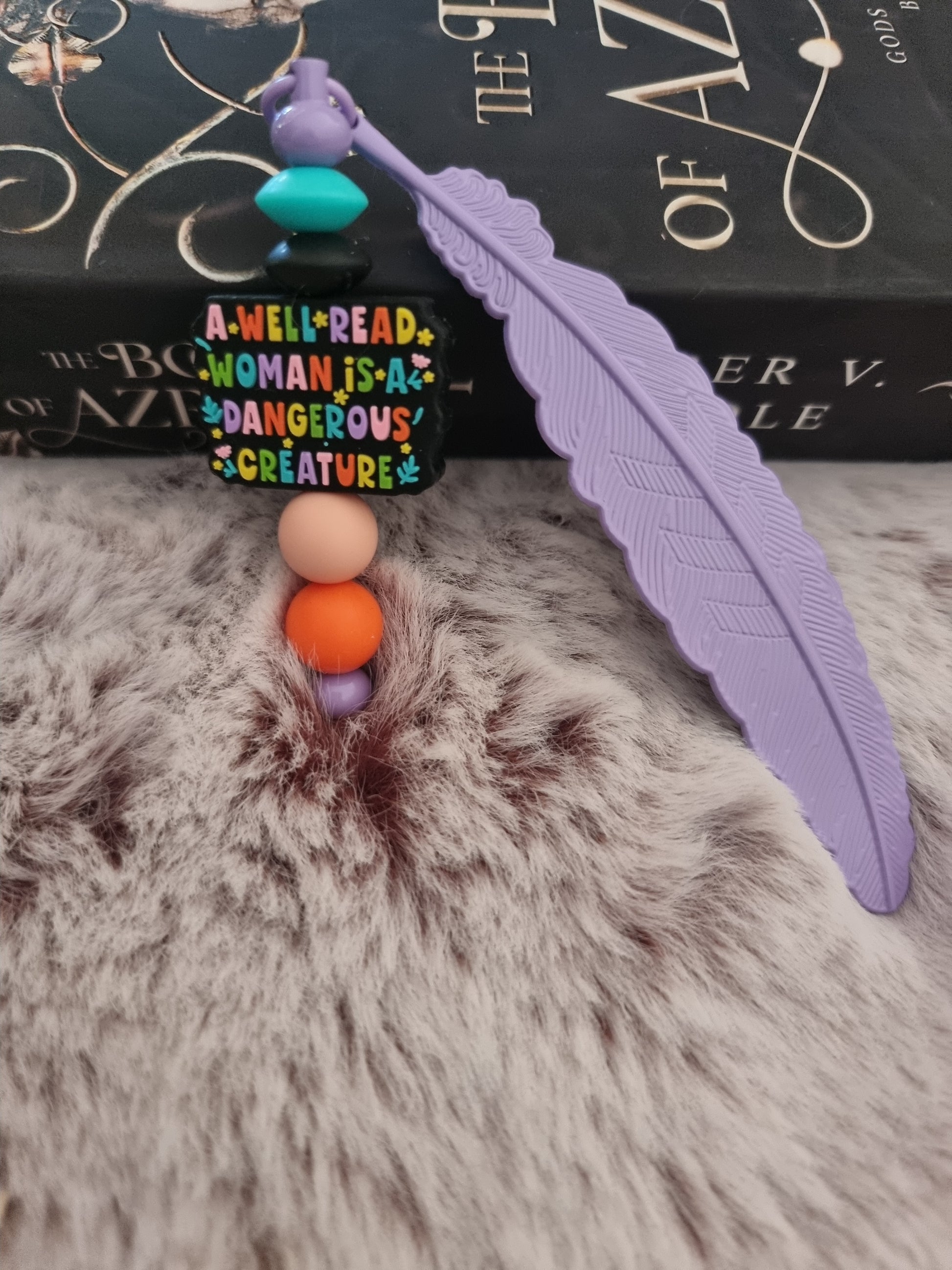 Feather Beaded Bookmark image 2